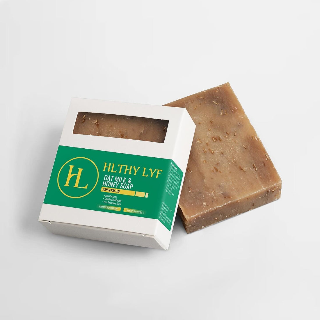 Elevate Your Skincare Routine with HLTHY LYF Supplements' Oatmilk and Honey Soap